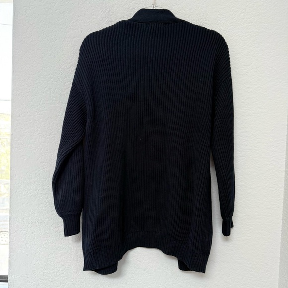 Quince Organic Cotton Oversized Cardigan Navy Size Small - Picture 4 of 6